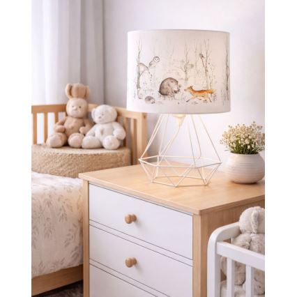 Bordslampa för barn KIDS ROOM 1xE27/60W/230V Ø 18 cm med djurmotiv
