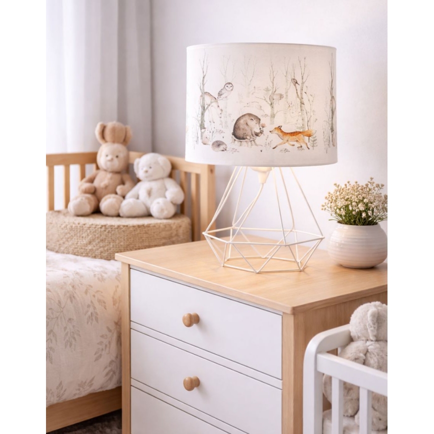 Bordslampa för barn KIDS ROOM 1xE27/60W/230V Ø 18 cm med djurmotiv