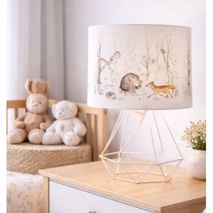 Bordslampa för barn KIDS ROOM 1xE27/60W/230V Ø 18 cm med djurmotiv