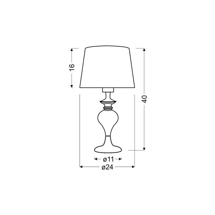Bordslampa GILLENIA 1xE27/60W/230V