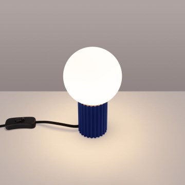 Bordslampa HALO 1xG9/8W/230V diameter 12 cm blå