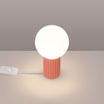 Bordslampa HALO 1xG9/8W/230V diameter 12 cm rosa