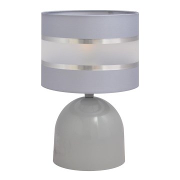 Bordslampa HELEN 1xE27/15W/230V grå/silver