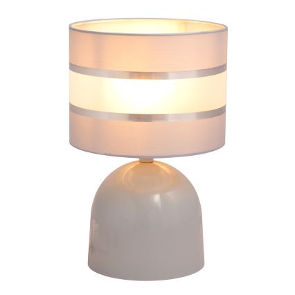 Bordslampa HELEN 1xE27/15W/230V grå/silver