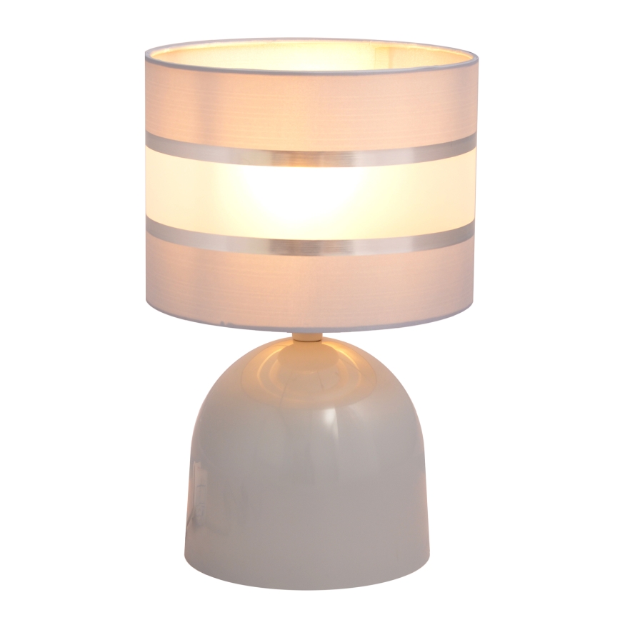 Bordslampa HELEN 1xE27/15W/230V grå/silver