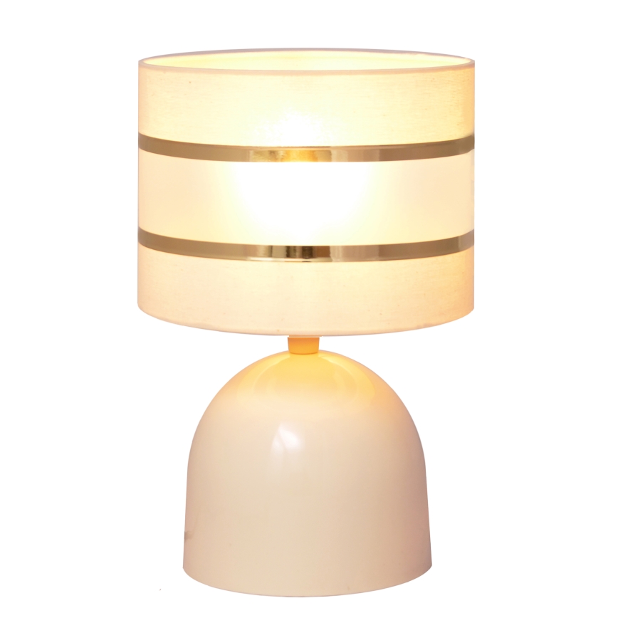 Bordslampa HELEN 1xE27/15W/230V grädde/gyllene