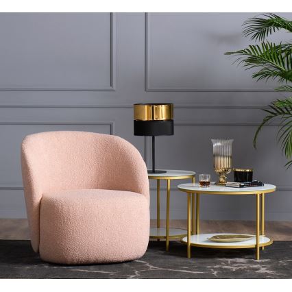 Bordslampa  HILTON 1xE27/25W/230V mässing /svart 