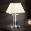 Bordslampa i kristall VERONIQUE 1xE27/60W/230V grädde/genomskinlig