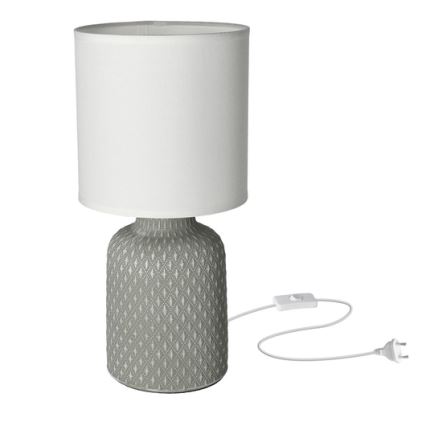 Bordslampa INER 1xE14/40W/230V grå