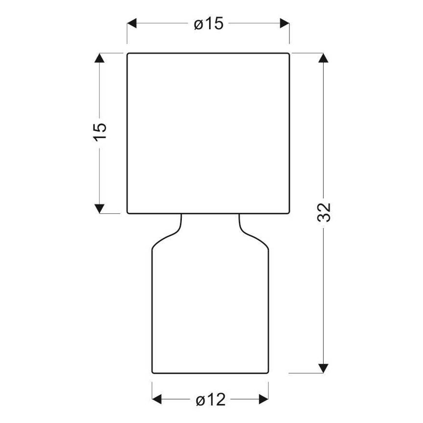 Bordslampa INER 1xE14/40W/230V grå