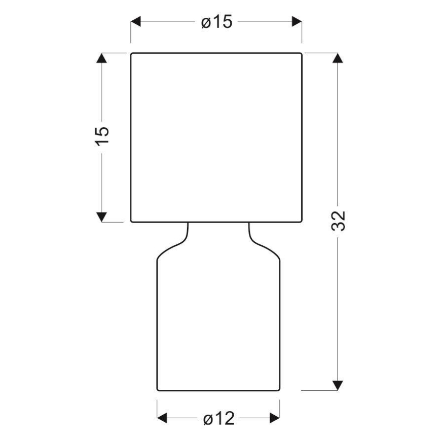 Bordslampa INER 1xE14/40W/230V rosa