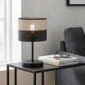 Bordslampa KARBON 1xE27/15W/230V svart/grå