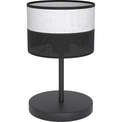 Bordslampa KARBON 1xE27/15W/230V svart/grå