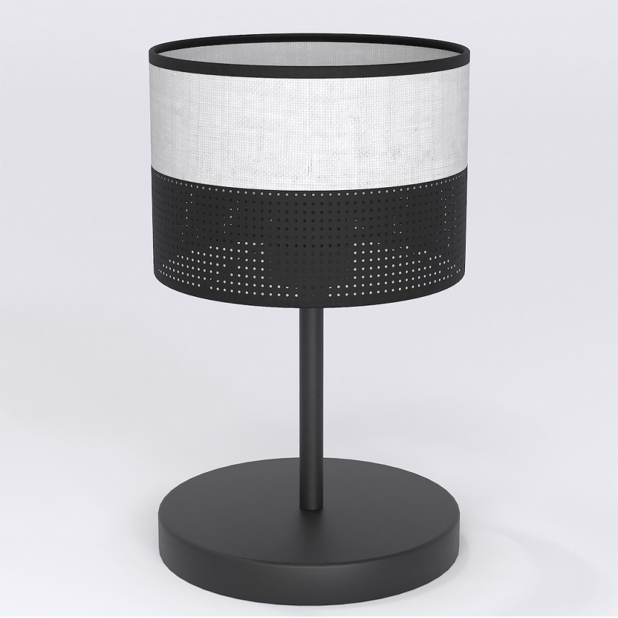 Bordslampa KARBON 1xE27/15W/230V svart/grå