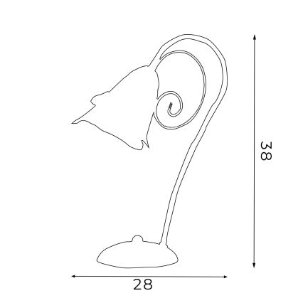 bordslampa KOKARDA 1xE14/60W/230V