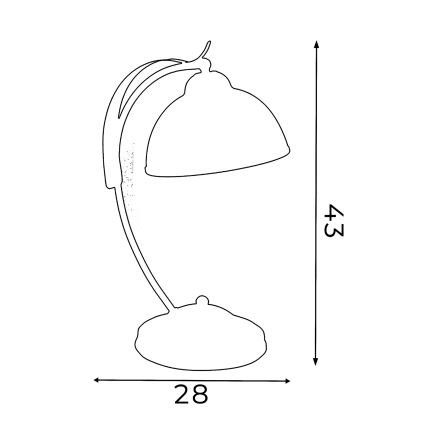 Bordslampa KORFU 1xE27/60W/230V