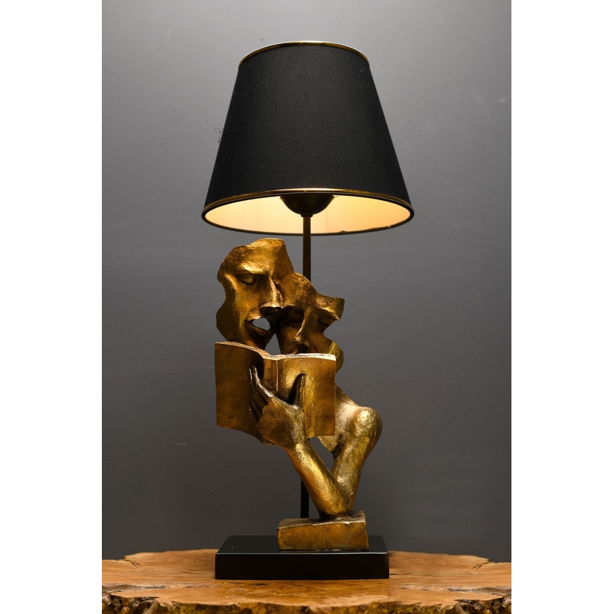 Bordslampa LECTURE 1xE27/40W/230V svart/guld
