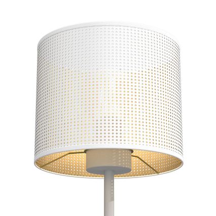 Bordslampa LOFT SHADE 1xE27/60W/230V Ø 18 cm vit/guld