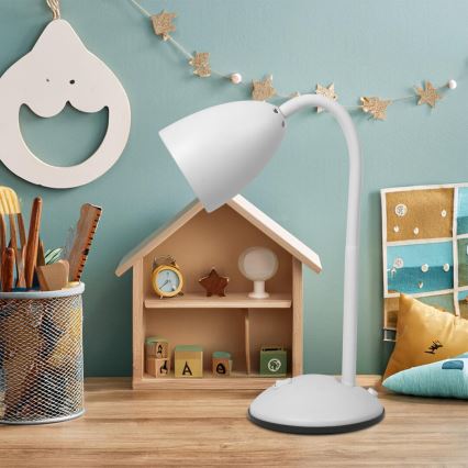 Bordslampa LOGIC 1xE27/60W/230V vit