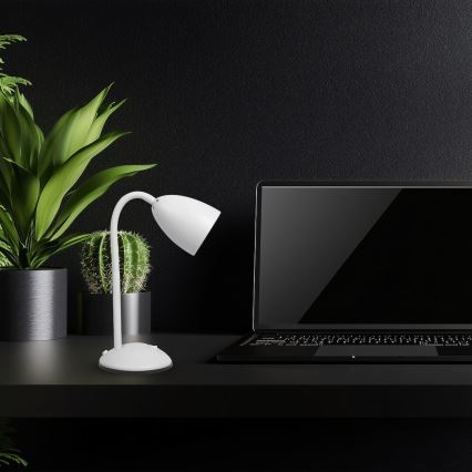 Bordslampa LOGIC 1xE27/60W/230V vit