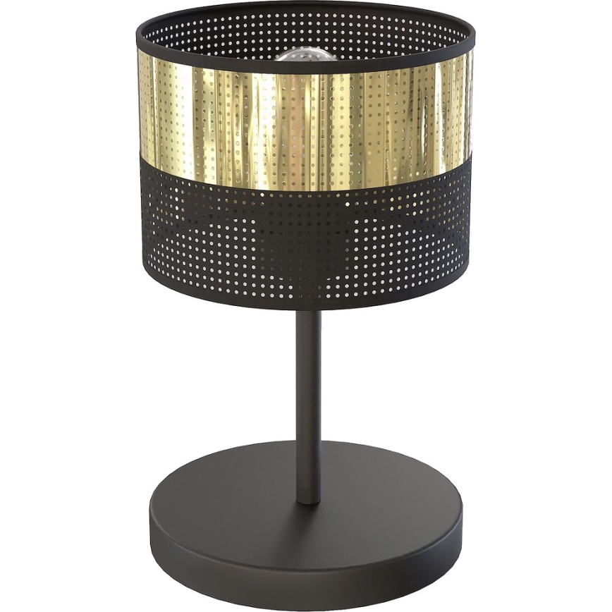 Bordslampa LUX 1xE27/15W/230V svart/guld