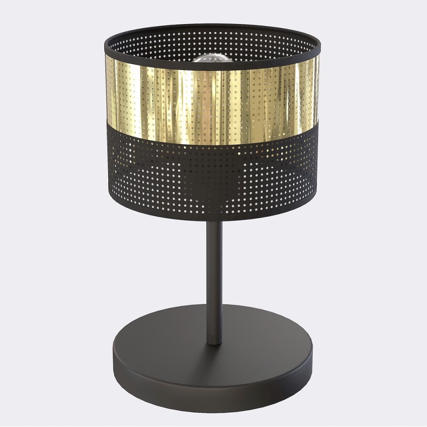 Bordslampa LUX 1xE27/15W/230V svart/guld