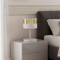 Bordslampa LUX 1xE27/15W/230V vit/guld