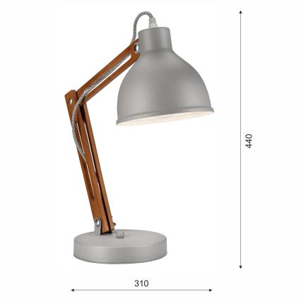 Bordslampa MARCELLO 1xE27/60W/230V bok