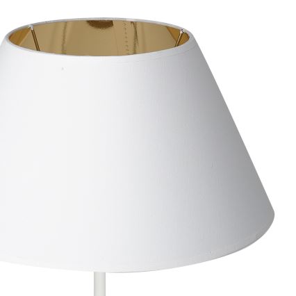 Bordslampa med USB-port 1xE27/60W/230V vit