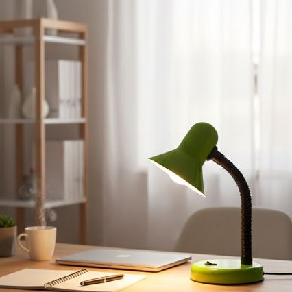 Bordslampa MENTOR 1xE27/15W/230V grön
