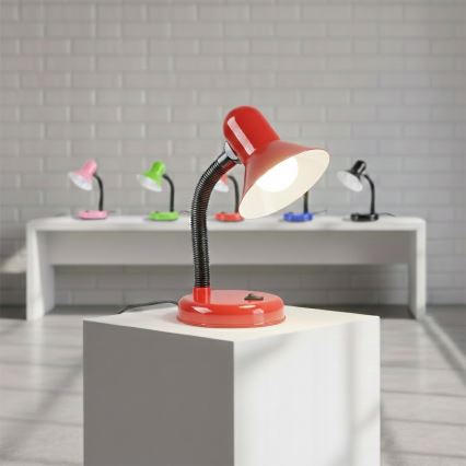 Bordslampa MENTOR 1xE27/15W/230V röd