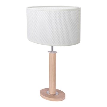 Bordslampa MERCEDES 1xE27/40W/230V 60 cm vit/ek