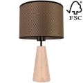 Bordslampa MERCEDES 1xE27/40W/230V diameter 43 cm brun/ek – FSC certifierade