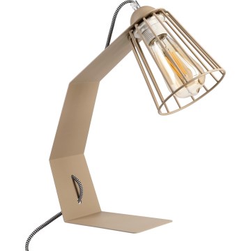 Bordslampa NANDO 1xE27/15W/230V beige