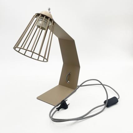 Bordslampa NANDO 1xE27/15W/230V beige