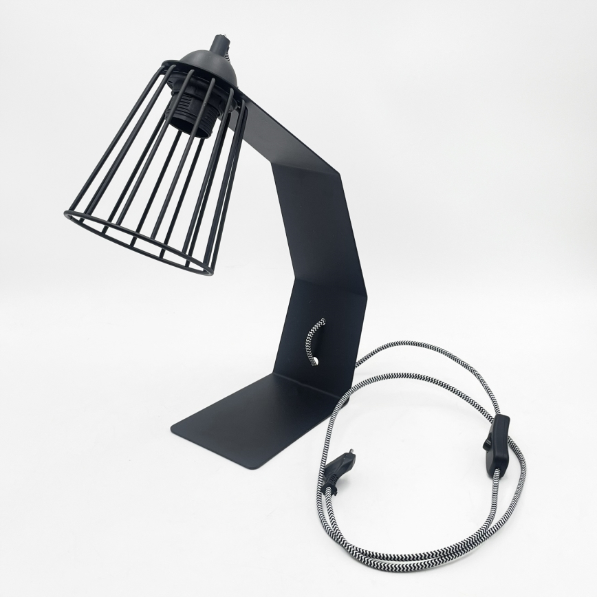 Bordslampa NANDO 1xE27/15W/230V svart