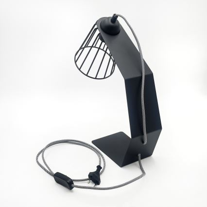 Bordslampa NANDO 1xE27/15W/230V svart