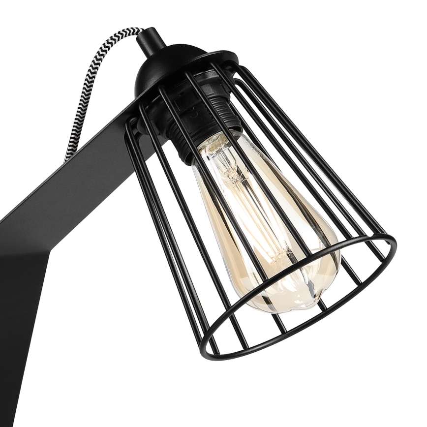 Bordslampa NANDO 1xE27/15W/230V svart