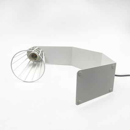 Bordslampa NANDO 1xE27/15W/230V vit
