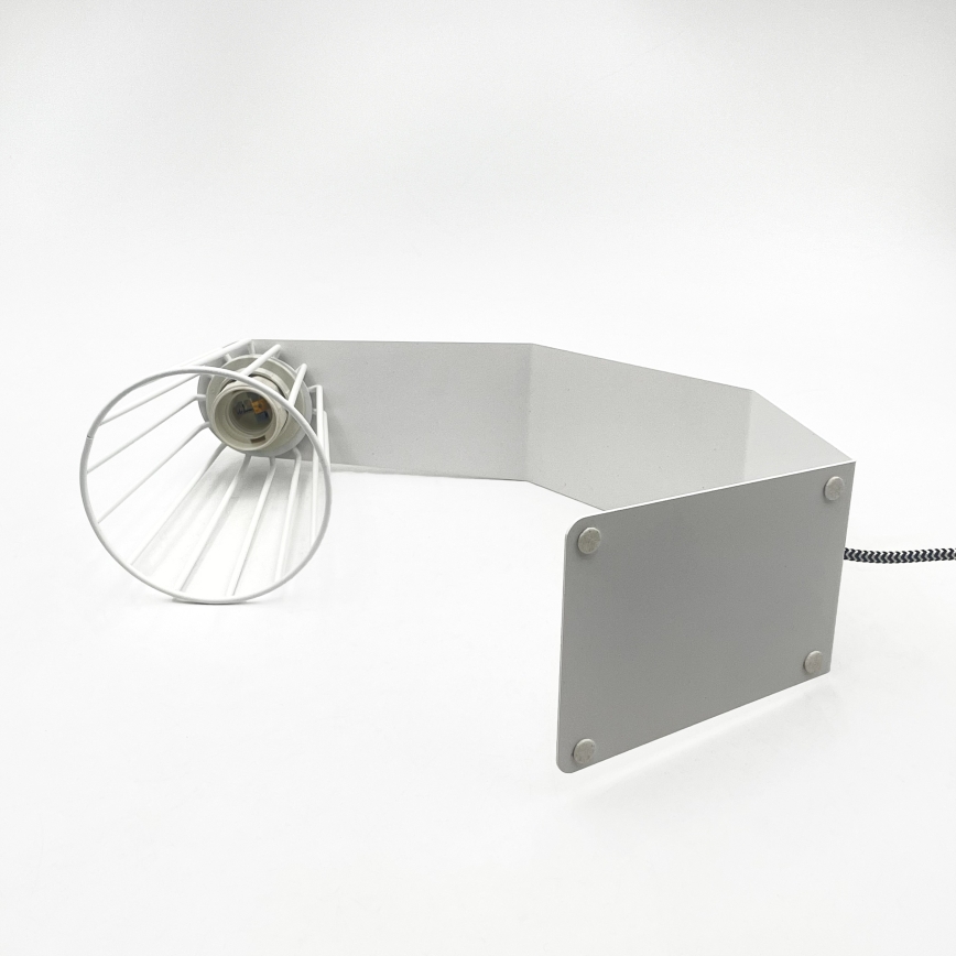 Bordslampa NANDO 1xE27/15W/230V vit