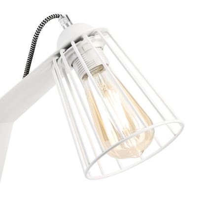 Bordslampa NANDO 1xE27/15W/230V vit