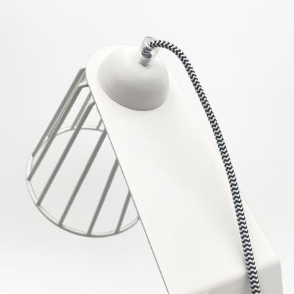 Bordslampa NANDO 1xE27/15W/230V vit