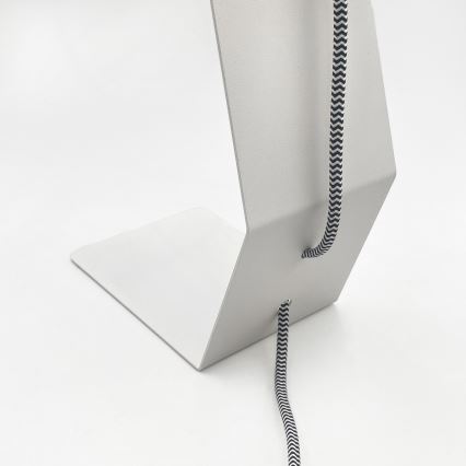 Bordslampa NANDO 1xE27/15W/230V vit