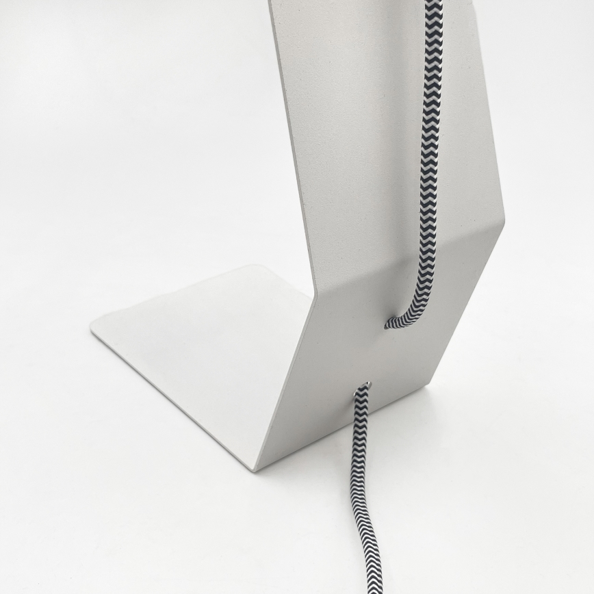 Bordslampa NANDO 1xE27/15W/230V vit
