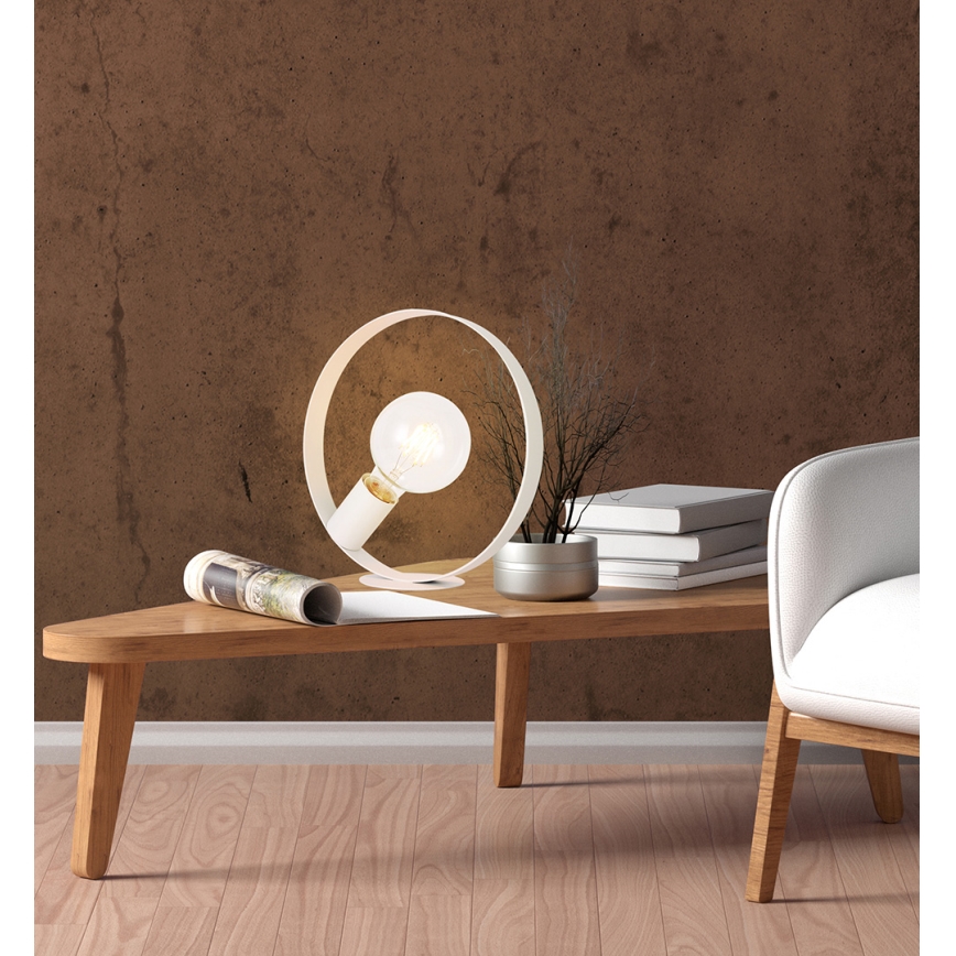 Bordslampa NEXO 1xE27/40W/230V vit