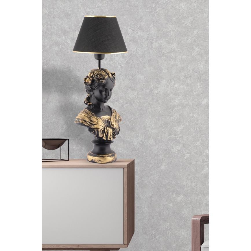 Bordslampa OPELYA 1xE27/40W/230V svart/guld