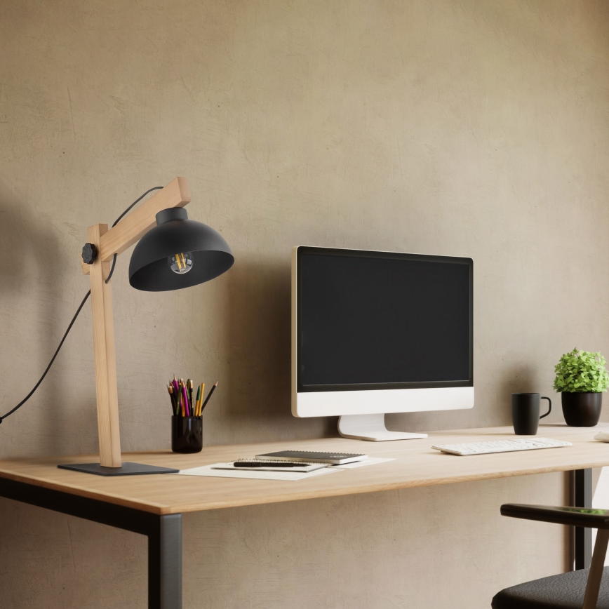 Bordslampa OSLO 1xE27/15W/230V tall/svart