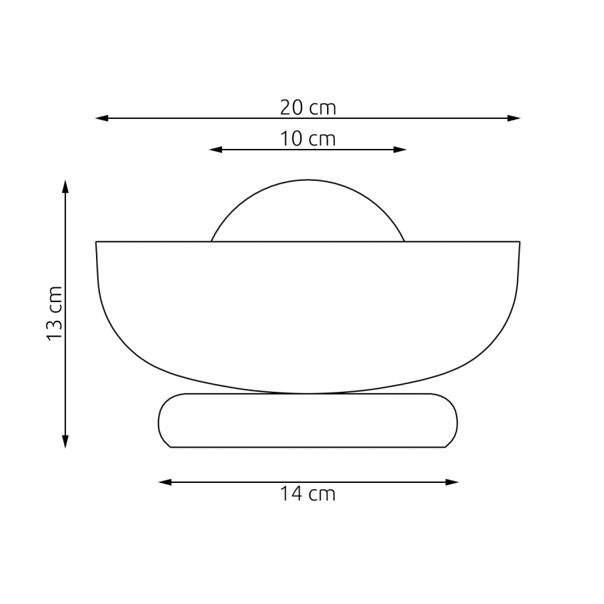 Bordslampa OZZY 1x G9/8W/230V svart