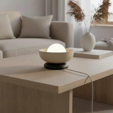 Bordslampa OZZY 1xG9/8W/230V beige