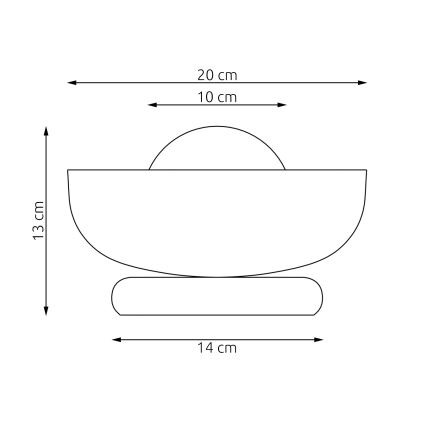 Bordslampa OZZY 1xG9/8W/230V beige